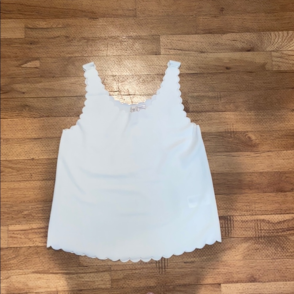 NWOT H&M Scallop Edged Blouse